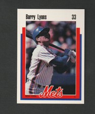 1989 Kahn's New York Mets Barry Lyons