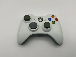 Mando Inalámbrico XBOX 360 Original Microsoft Blanco Gris Gamepad - Imagen 1 de 3