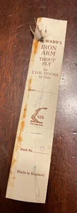Vintage MILWARD's IRON ARM Trout FLY - Mosquito - Foto 1 di 2
