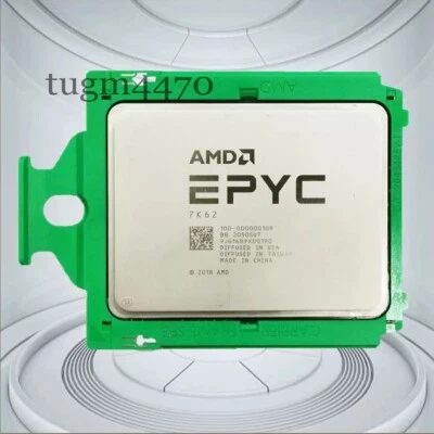 AMD EPYC 7K62+1u P14 sp3 cooler 2.6-3.3 GHz 48 Cores Corescombination- - Image 1 of 2