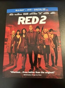 RED 2 (Blu-ray, DVD, Digital, 2013) Willis, Malkovich, Parker, Zeta-Jones, Lee - Picture 1 of 4