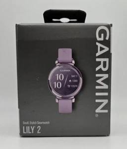 Garmin Lily 2 Watch, Metallic Lilac with Lilac Silicone Band, 010-02839-01 - Photo 1 sur 4