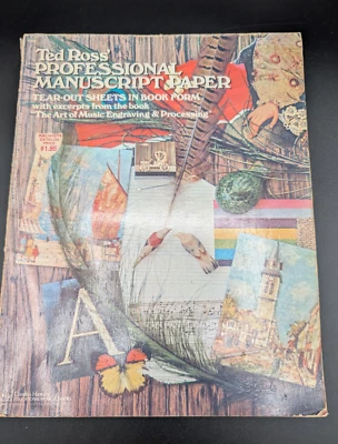 The Art Of Music Engraving & Processing Ted Ross Pro Manuscript Paper Rare - Image 1 of 4