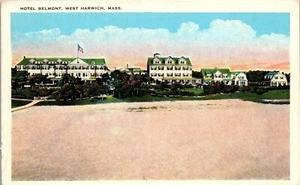 Vintage Postcard West Harwich MA Hotel Belmont 1930s Barnstable County - Picture 1 of 3