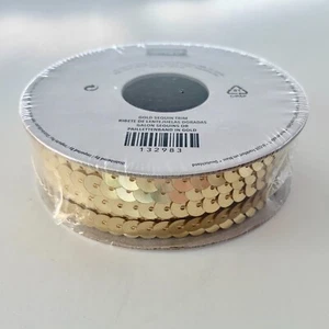 New Stampin' Up! Gold Sequin Trim 10 Yard Spool - Picture 1 of 3