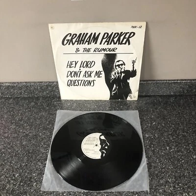 12" SINGLE GRAHAM PARKER HEY LORD DON'T ASK ME QUESTIONS 1978 UK 1ST VG+/EX - Image 1 of 4