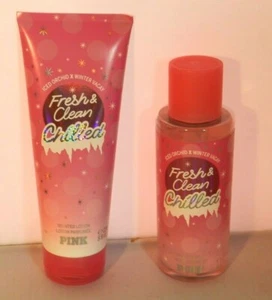 Victoria's Secret Pink Fresh & Clean Chilled Body Mist + Lotion - Picture 1 of 2