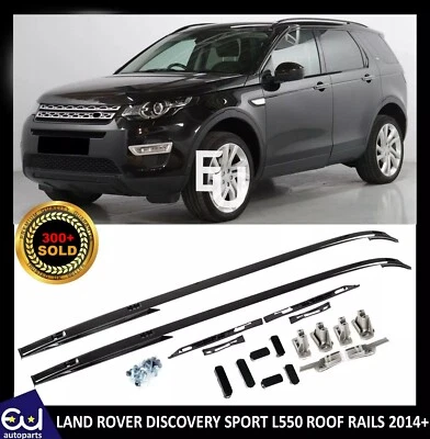 EU AUTOPARTS LTD FOR LAND ROVER DISCOVERY SPORT L550 BLACK ROOF RAILS BARS KIT OEM STYLE 2014+