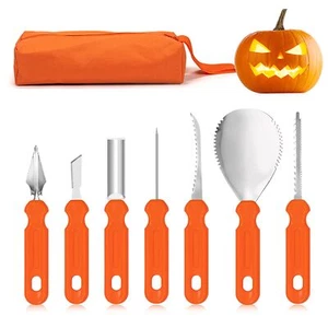 Halloween Pumpkin Carving Kit Tools Stainless Steel Pumpkin Carving Set Profe... - Picture 1 of 7
