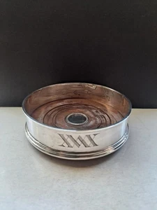 Botella posavasos vintage de plata esterlina de Londres - Imagen 1 de 13