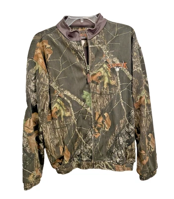 Men's Mossy Oak Scent-Lok Jacket Size Medium Zip w/ Pockets Scent Block Hunting - Image 1 of 4