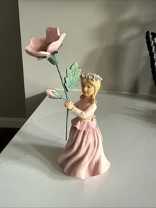 Wildflower Angels Demdaco Figurine Wild Roses for Happiness Kathy Killip 6 1/4” - Picture 1 of 10