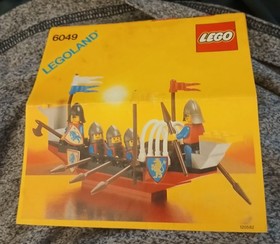 LEGO 6049 Castle Viking Voyager Vtg Instruction Original 1987 Manual Only 