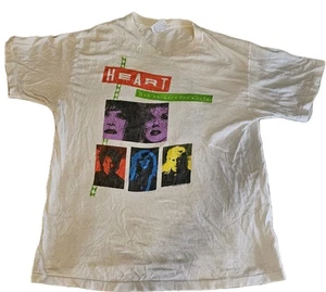 Vintage HEART Bad Animals Concert Tour T-shirt 1988! Original Ann/Nancy Wilson - Picture 1 of 3