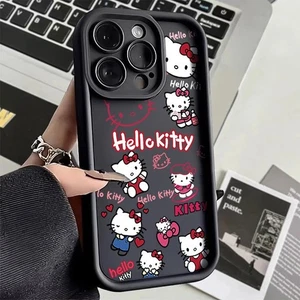 Cute Cat Back Case Phone Cover Women Girl For iPhone Samsung Xiaomi Huawei Honor - Picture 1 of 12