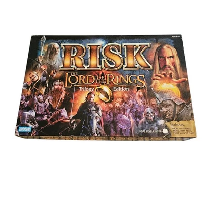 Risk Lord of the Rings Trilogy Edition Board Game Parker Brothers WITH RING - Image 1 of 4