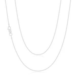 Zamel's Sterling Silver 45cm Box Women's Chain Elegant Jewellery - Picture 1 of 1