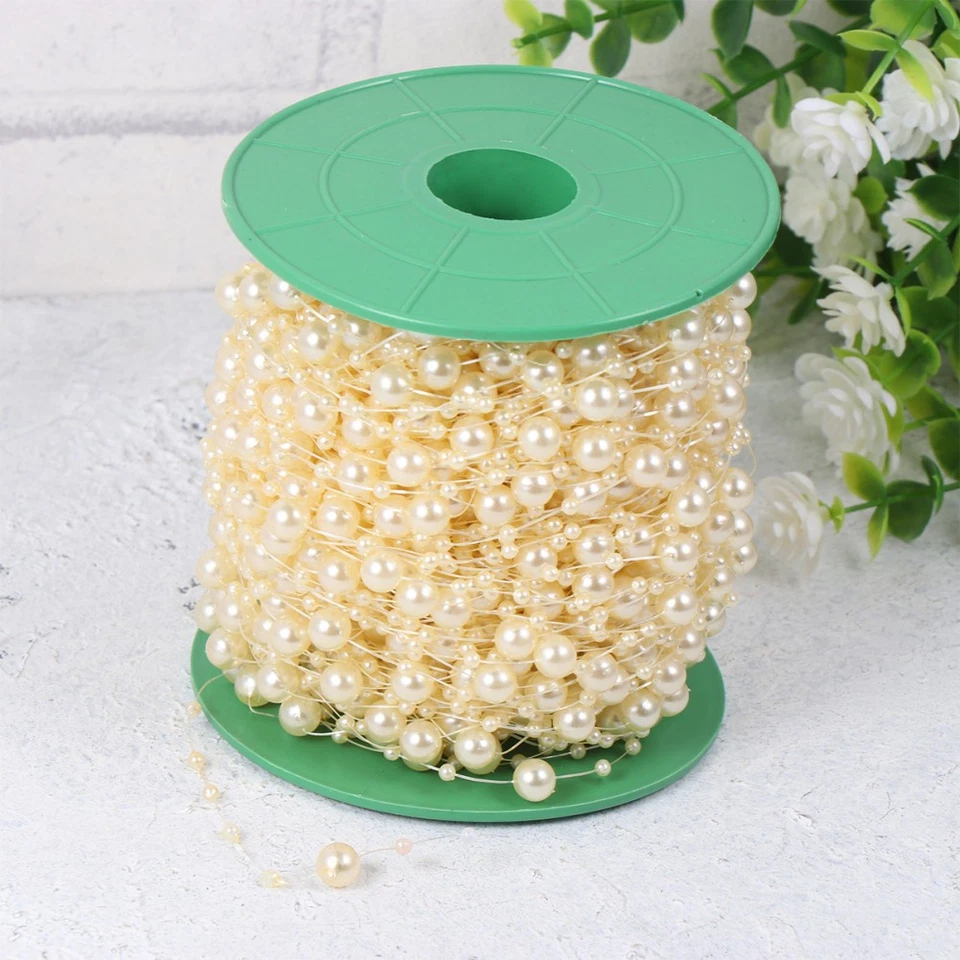  60 M Hochzeitsdekorationen Girlande Partydekorationen Dekorative Perlen - Bild 1 von 4
