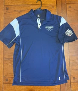 Reebok Dallas Cowboys 5 Time Super Bowl Champions Polo Shirt L NFL - Picture 1 of 10