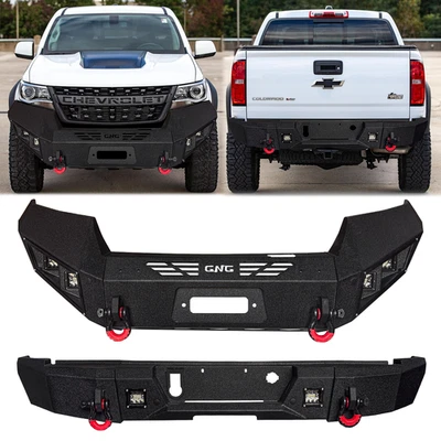 Vijay For 2015-2022 Chevrolet Colorado Front/Rear Bumper With Winch Plate& Light Foto 1 de 4