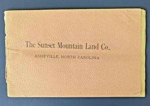 Sunset Mountain Land Asheville North Carolina 1890 Real Estate Prospectus Rail - Picture 1 of 5