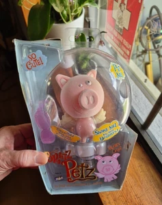 BRATZ Petz CLOE'S PINK ANGEL PIG CLOE'S Flocked Pet BOBBLE HEAD Stickable Base - Picture 1 of 14