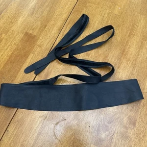 Cravatta cintura ADA donna;s nera vera pelle regolabile boho taglia unica - Foto 1 di 5
