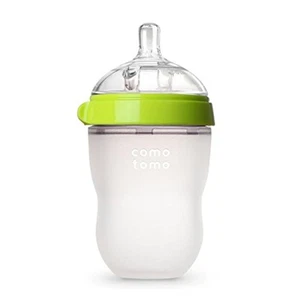 Comotomo Baby Bottle, Green, 8 Oz (Pack of 1) - Picture 1 of 11