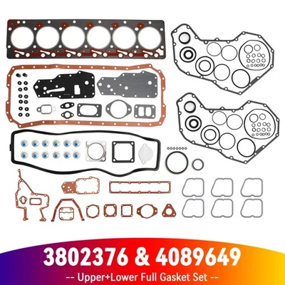 ✨Complete Upper Lower Head Gasket Set for Cummins Dodge Ram 2500 3500 5.9 12V - Image 1 of 4