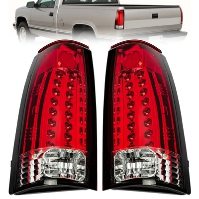 Pair LED Tail Lights For 1988-1998 Chevy Silverado Suburban Tahoe Blazer Yukon - Image 1 of 4