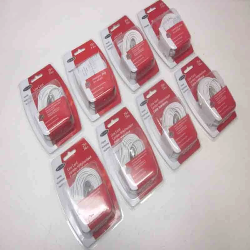NEW 8 Belkin F8V100-25-WH White M/M Phone Line Cords - 25 feet (7.6m) - Image 1 of 4