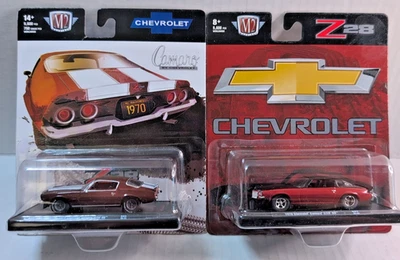 M2 Machines Auto Drivers 1:64 R87 R95 1970 Chevrolet Camaro Z28/RS Lot of 2 NEW! - Image 1 of 4