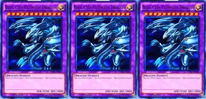 Blue-eyes ultimate Dragon Ultra* 1st X 3 YUGIOH LDK2-ENK40 Fusion Monster set - Picture 1 of 1
