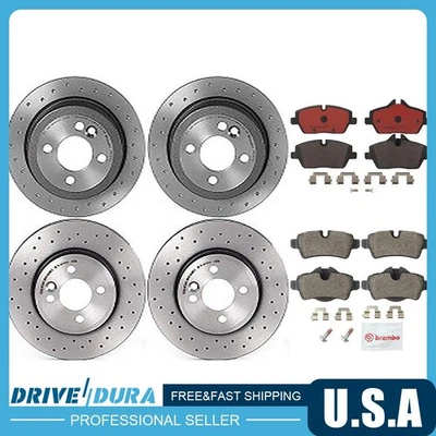 Rotores de freno de disco delanteros Brembo pastillas de freno de cerámica para Mercedes-Benz CLA250 2014 Foto 1 de 4