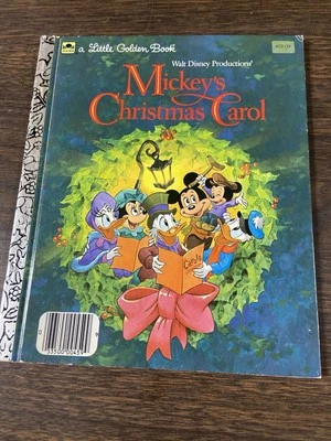 Vintage Little Golden Book Disney Mickey Christmas Carol 1983 - Image 1 of 3
