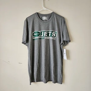 New York Jets T-Shirt Tee Mens Large Heathered Gray NFL Team Apparel NWT - Picture 1 of 11