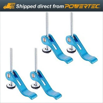 Abrazadera de leva de aluminio POWERTEC 1/4 pulgada - 20 insertos roscados - 4 PK (71501) Foto 1 de 4