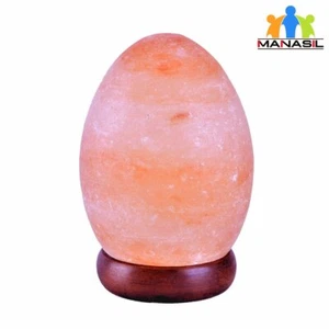 Manasil Himalayan Salt Lamp Natural Egg Shape 6-8 lbs 7 inch GS-08 - Picture 1 of 8