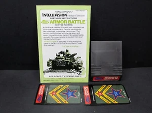 Armor Battle, Intellivision, Cartridge, Manual & Overlays, Mattel 1982, getestet - Bild 1 von 1