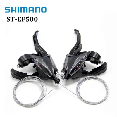 SHIMANO ST-EF500 3/7/21 Speed Bicycle MTB Bike Shifter Set Brake Lever Fit EF51 - Image 1 of 4