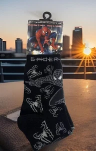 2007 Spider-Man 3 Movie Kids Acrylic Socks Shoe Size 7 1/2 - 4 New Old Stock - Picture 1 of 5