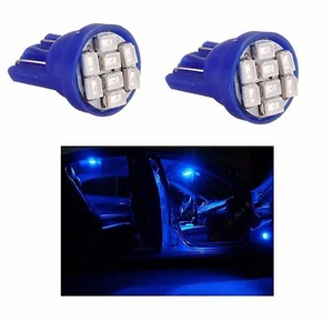2X Luces Ubicación LED Azul Xenón T10 8SMD Bombilla Coche 6000K 12V W5W Car - Imagen 1 de 1