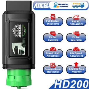 Heavy Duty Truck OBD Scanner Speed Limit & Idle Reset for Cummins & Caterpillar - Picture 1 of 15