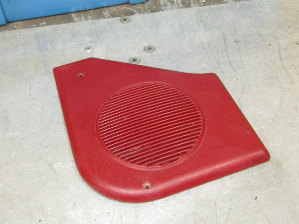 1987-1993 Ford Mustang OEM passenger door panel speaker grille cover, broken tab - Image 1 of 4