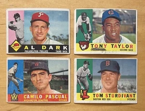 1960 Topps Baseball Lot 4 All Gray Backs Fair-Good - Bild 1 von 2