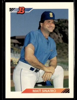 1992 Bowman #462 Matt Sinatro Seattle Mariners - Image 1 of 2