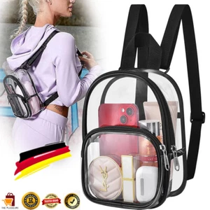 Mini Transparente Schule Taschen Durchsichtiger PVC Reise Schultasche Rucksack - Bild 1 von 15