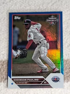 Eddinson Paulino 2023 TOPPS PRO DEBUT Blue FOIL PARALLEL /150 RED SOX #PD-155 - Picture 1 of 3