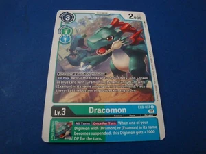 Digimon Dracomon EX3-037 U NM/M Draconic Roar - Picture 1 of 2