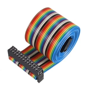 IDC Arc En Ciel Câble Ruban Plat 26P A-Type FC/FC Connecteur 2.54mm Pas 1m - Imagen 1 de 6